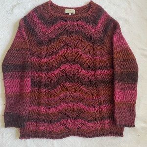 Lola's variegated yarn sweater.  Made in Italy